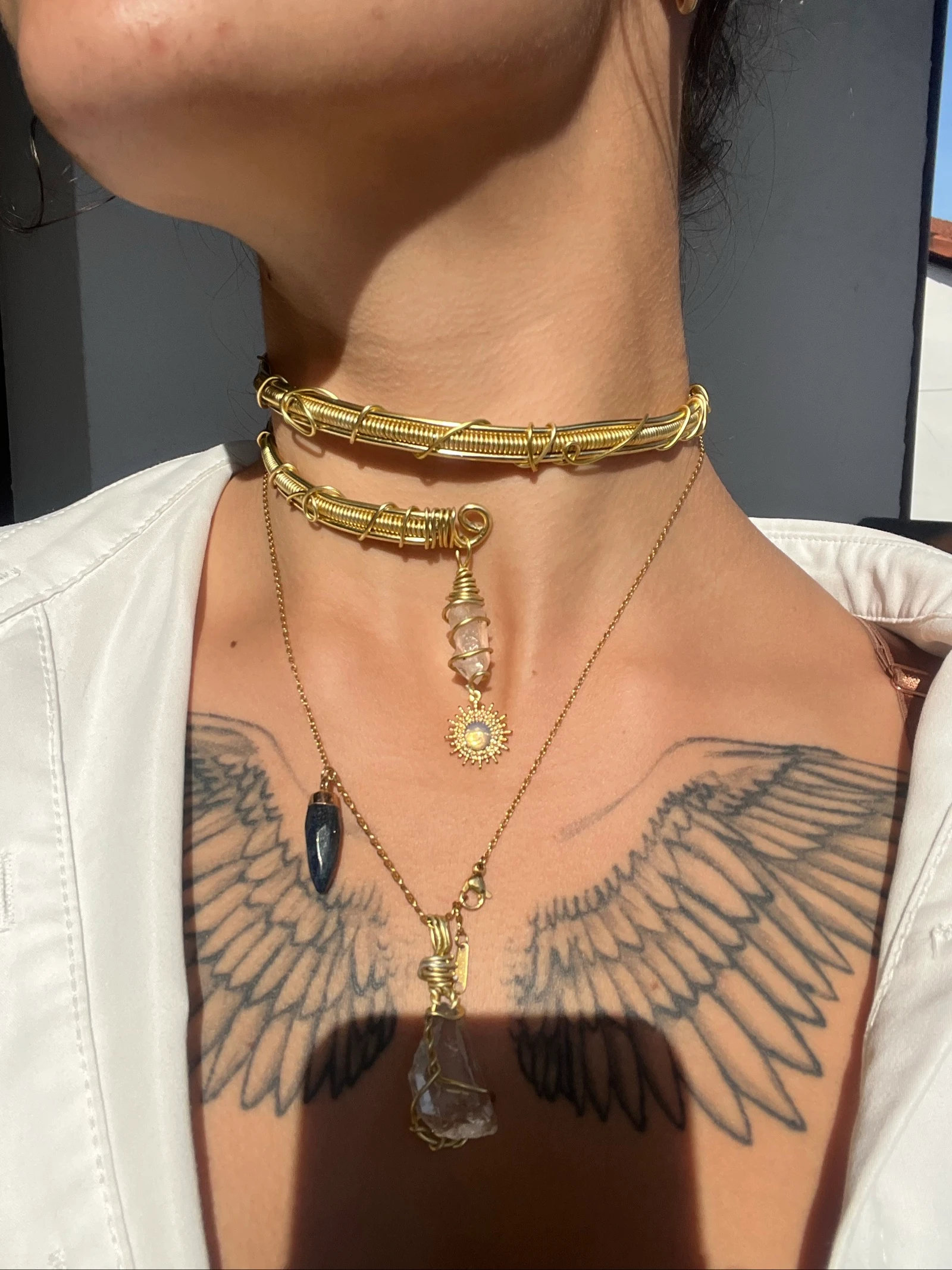 Choker Goddess met Kwarts (País Vasco) ✨ – photo 3